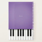Clavier de piano violet Musique personnalisée (Dos)