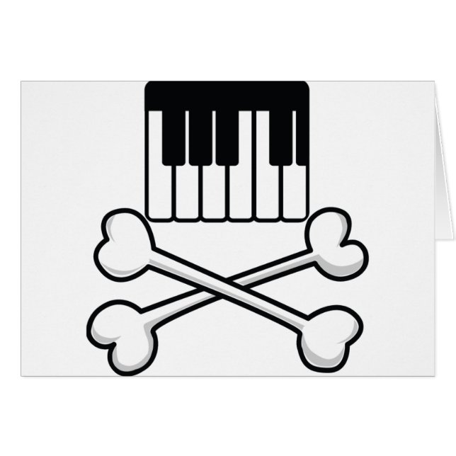 Clavier et os croisés (Devant horizontal)