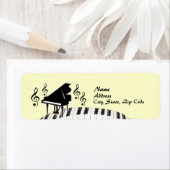 Clavier G-Clef Grand Piano Étiquette (En situation)