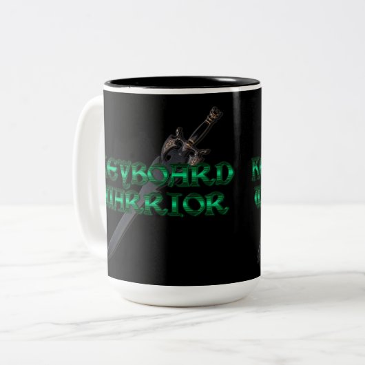 Clavier guerrier MMORPG Mug (Devant gauche)
