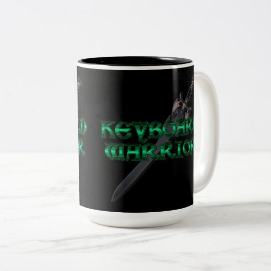 Clavier guerrier MMORPG Mug (Devant droit)
