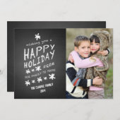 CLAVIER HAPPY HOLIDAY CARTE PHOTO (Devant / Derrière)