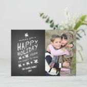 CLAVIER HAPPY HOLIDAY CARTE PHOTO (Debout devant)