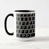 Clavier informatique Conception Café Mug (Gauche)