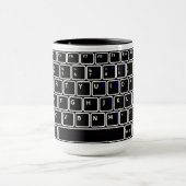Clavier informatique Conception Café Mug (Centre)