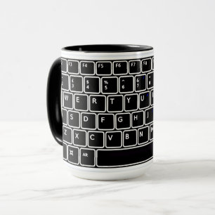 Clavier informatique Conception Café Mug