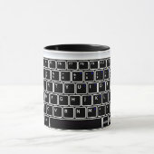 Clavier informatique Conception Café Mug (Centre)