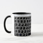 Clavier informatique Conception Café Mug (Gauche)