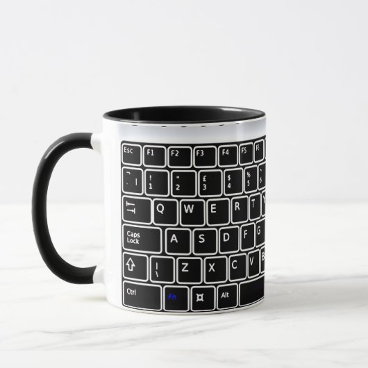 Clavier informatique Conception Café Mug (Gauche)