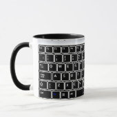 Clavier informatique Conception Café Mug (Gauche)