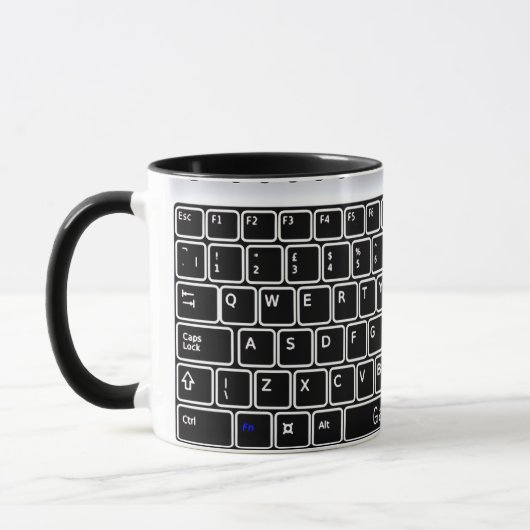 Clavier informatique Conception Café Mug (Gauche)