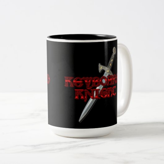 Clavier Knight MMORPG Mug (Devant droit)