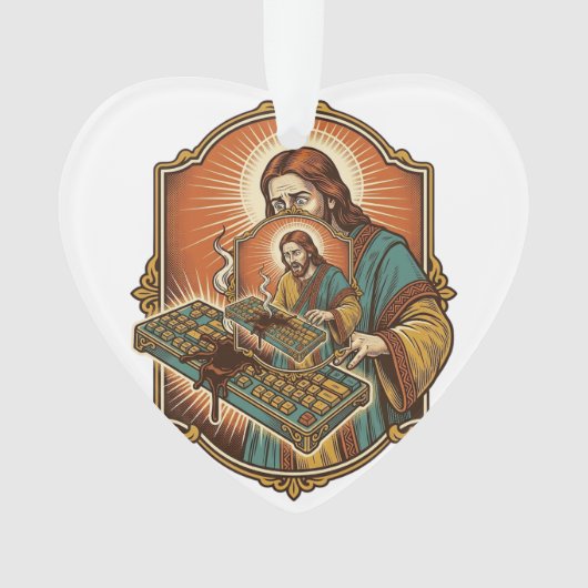 Clavier Mécanique Cassé par un Café Jésus Technolo (devant)