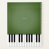 Clavier Moss Green Piano Music Customisé (Dos)