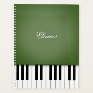 Clavier Moss Green Piano Music Customisé