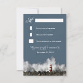 Clavier Nautique Thème de mariage RSVP Cartes (Dos)