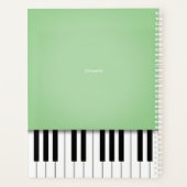 Clavier Pale Green Piano Music Customisé (Dos)