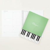 Clavier Pale Green Piano Music Customisé (Devant avec enveloppe)