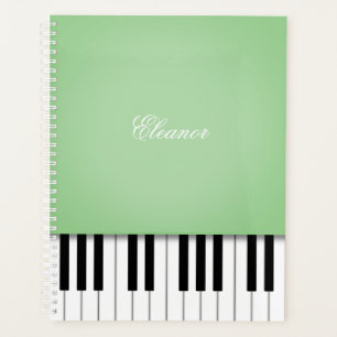 Clavier Pale Green Piano Music Customisé