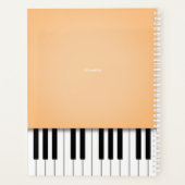 Clavier Pale Orange Piano Music Customisé (Dos)
