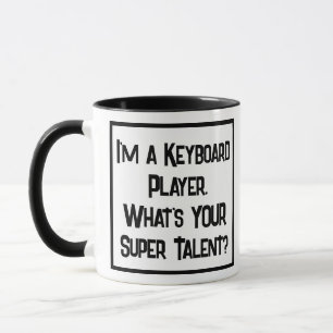 Clavier Player Super Talent. Mug à café à deux ton