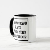 Clavier Player Super Talent. Mug à café à deux ton (Devant gauche)
