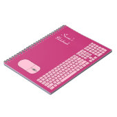 Clavier rose et Carnet de souris (Côté gauche)