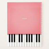 Clavier rose Pink Piano Music Customisé (Dos)