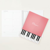 Clavier rose Pink Piano Music Customisé (Devant avec enveloppe)