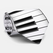 Clavier / Touches de piano : cravate personnalisée (Roulé)