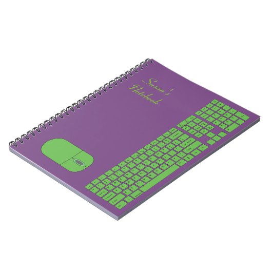 Clavier vert et Carnet de souris (Côté gauche)