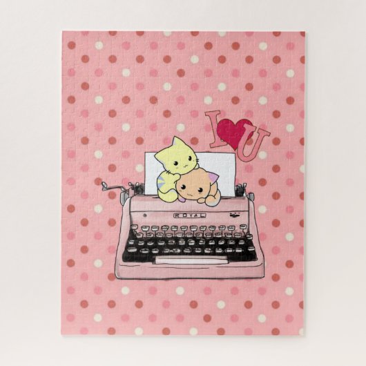 Claviers Puzzles Chats Chatons Je T'Aime (Vertical)