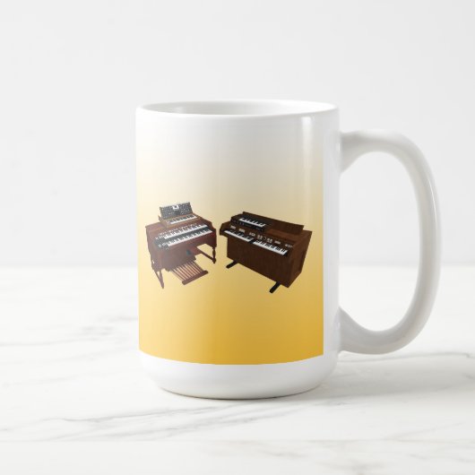 Claviers vintages : Modèle 3D : Mug de café (Droite)