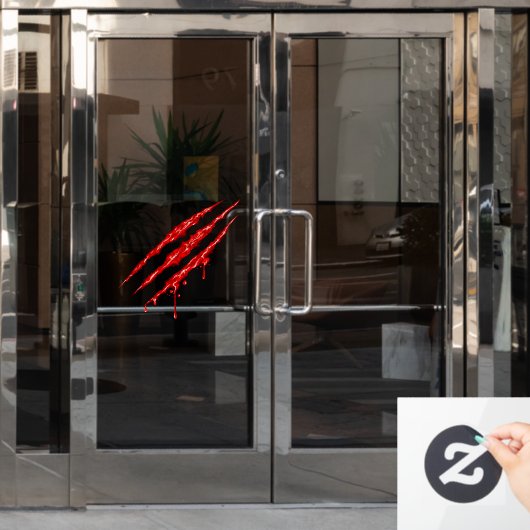 Claw-merken Raamsticker (Kantoordeur)