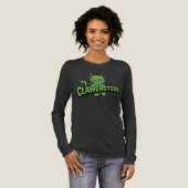 Clawenstein Green Halloween Cat Tri-Blend Shirt (Voorkant)