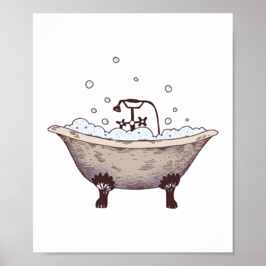 CLAWFOOT BATHTUB POSTER (Voorkant)