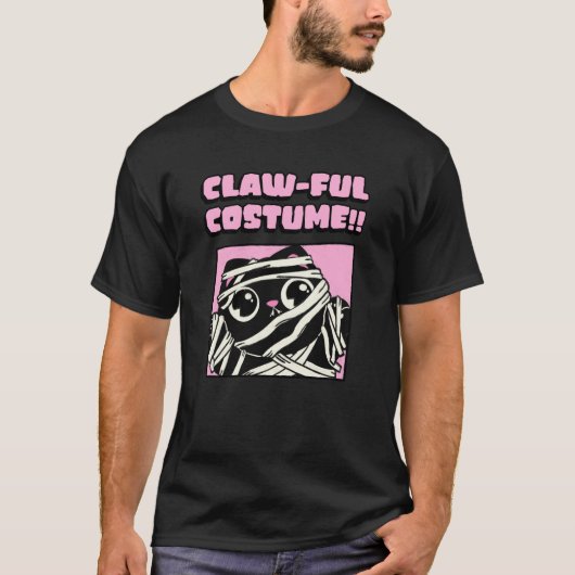 Clawful Costume Cute Cat T-Shirt (Devant)