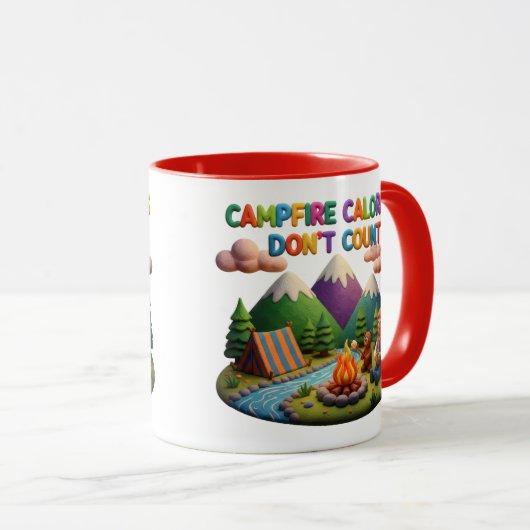 Clay Art “Campfire Calories Don’t Count” Scene Mok (Voorkant rechts)