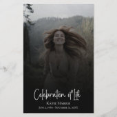 Clay Begrafenisscript Viering van het Life Budget Flyer (Voorkant)