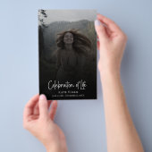 Clay Begrafenisscript Viering van het Life Budget Flyer (Hand)