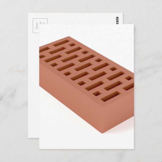 Clay brick briefkaart (Voorkant / Achterkant)