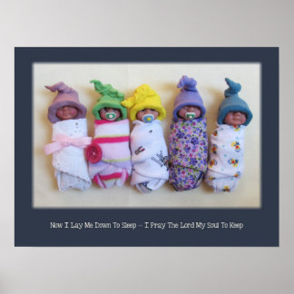 Clay Bundle Babies, kinderbedbed Poster