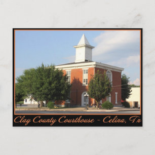 Clay County Courthouse - Celina, TN Briefkaart