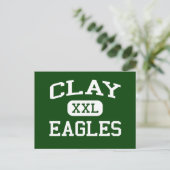 Clay - Eagles - Clay High School - Oregon Ohio Briefkaart (Staand voorkant)