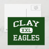 Clay - Eagles - Clay High School - Oregon Ohio Briefkaart (Voorkant / Achterkant)