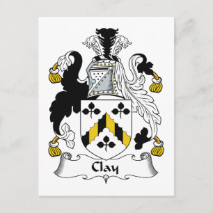 Clay Family Crest Briefkaart