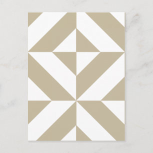 Clay Geometric Deco Cube Patroon Briefkaart