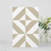 Clay Geometric Deco Cube Patroon Briefpapier (Staand voorkant)