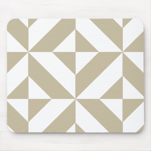 Clay Geometric Deco Cube Patroon Muismat (Voorkant)