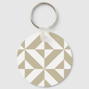 Clay Geometric Deco Cube Patroon Sleutelhanger